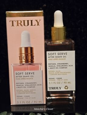 Truly Beauty Soft Serve After Shave Oil - 3.1 fl oz / 90 ml - New In Box